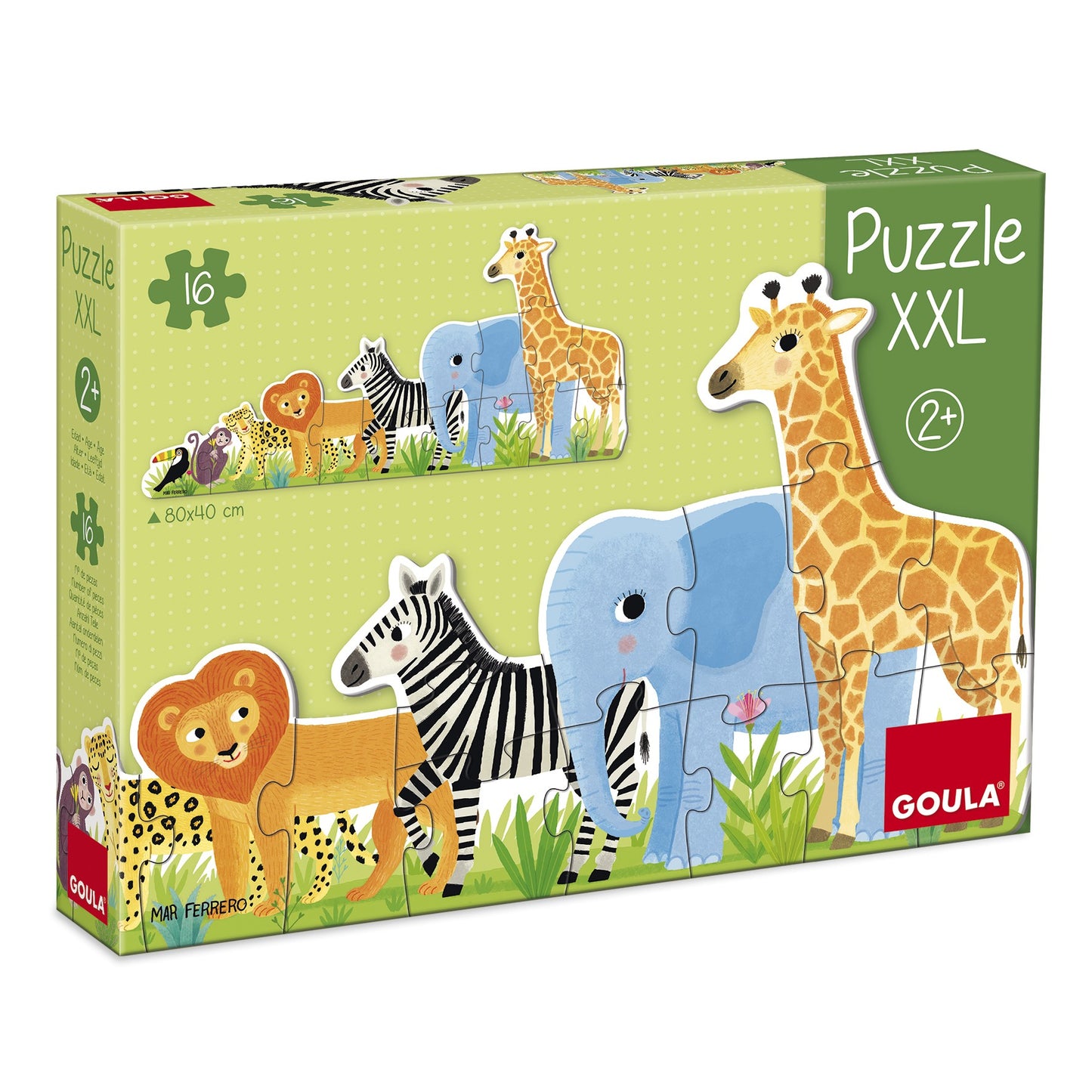 GOULA - Puzzle XXL na Selva de Pequeno a Grande