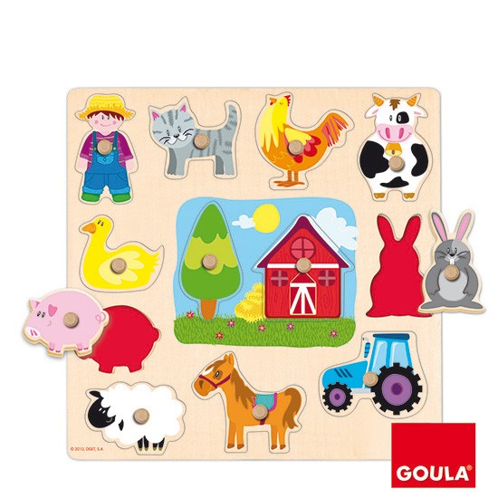 GOULA - Puzzle de Silhuetas da Fazenda