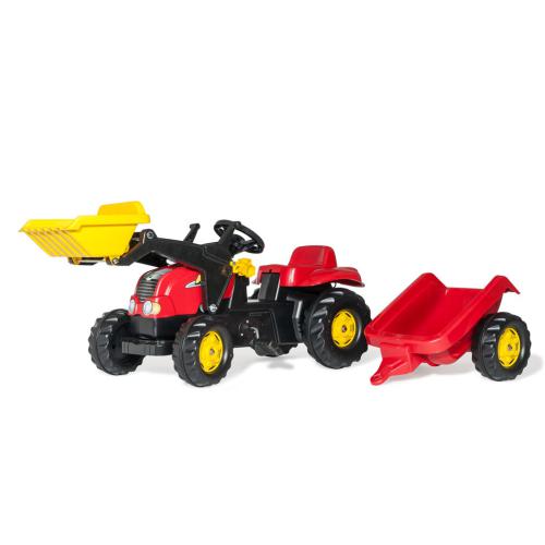 ROLLYTOYS - Tractor rollyKid com Atrelado e Pá Carregadora rollyKid, Ve