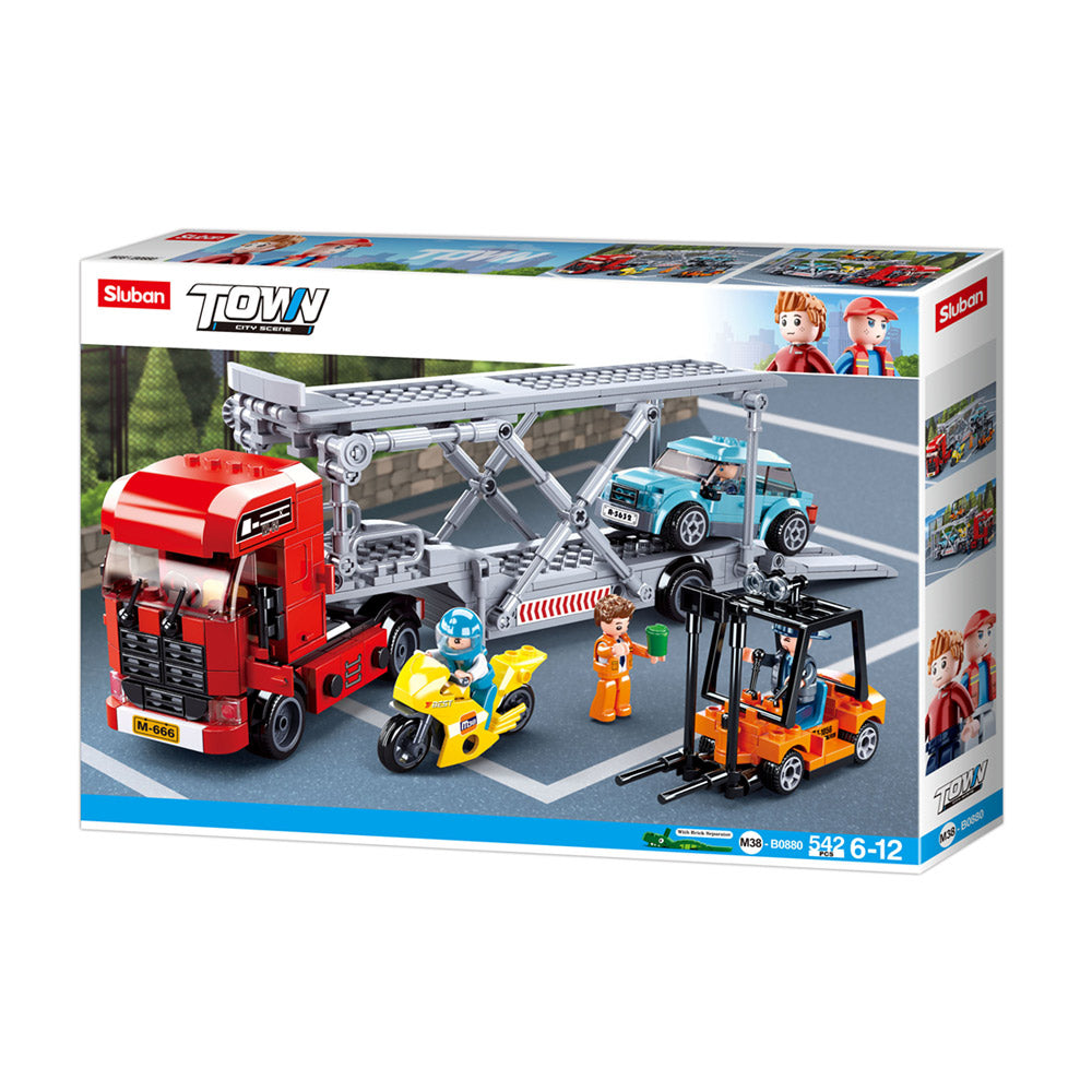 TOWN CAMIÃO TRANSPORTE CARROS 542 PCS