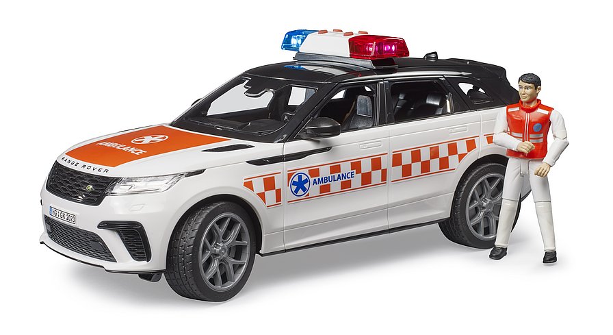 BRUDER - Range Rover Velar Veículo Médico de Emergência com Motorista