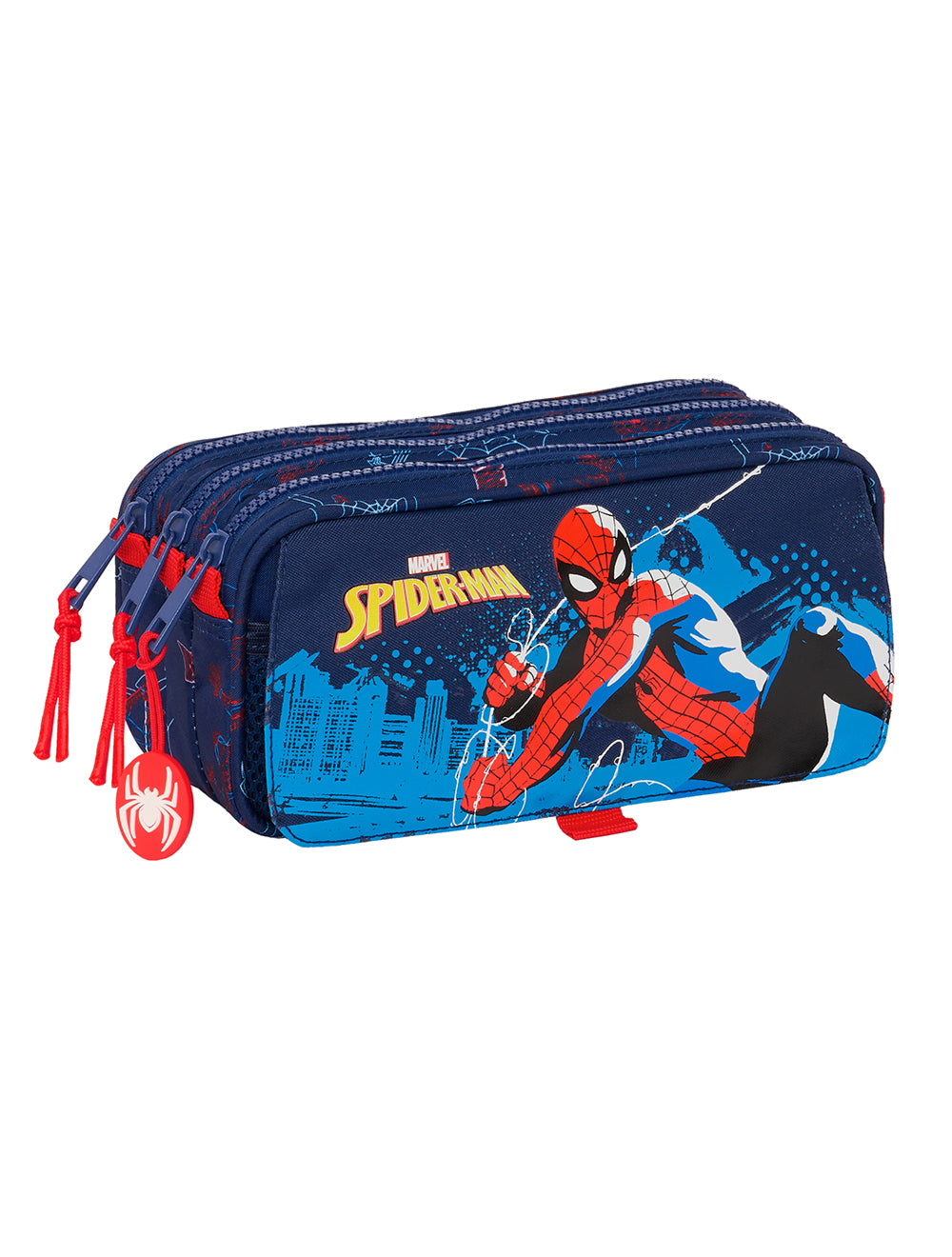 GRANDE ESTOJO TRIPLO DE LÁPIS HOMEM-ARANHA "NEON"